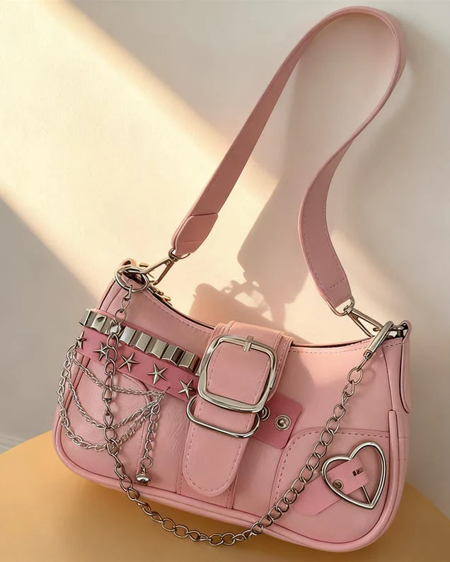 Baguette with Studded Stars and Chain - Image 11