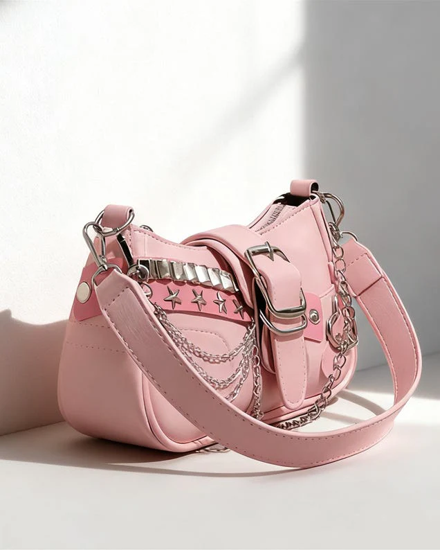 Baguette with Studded Stars and Chain - Image 13
