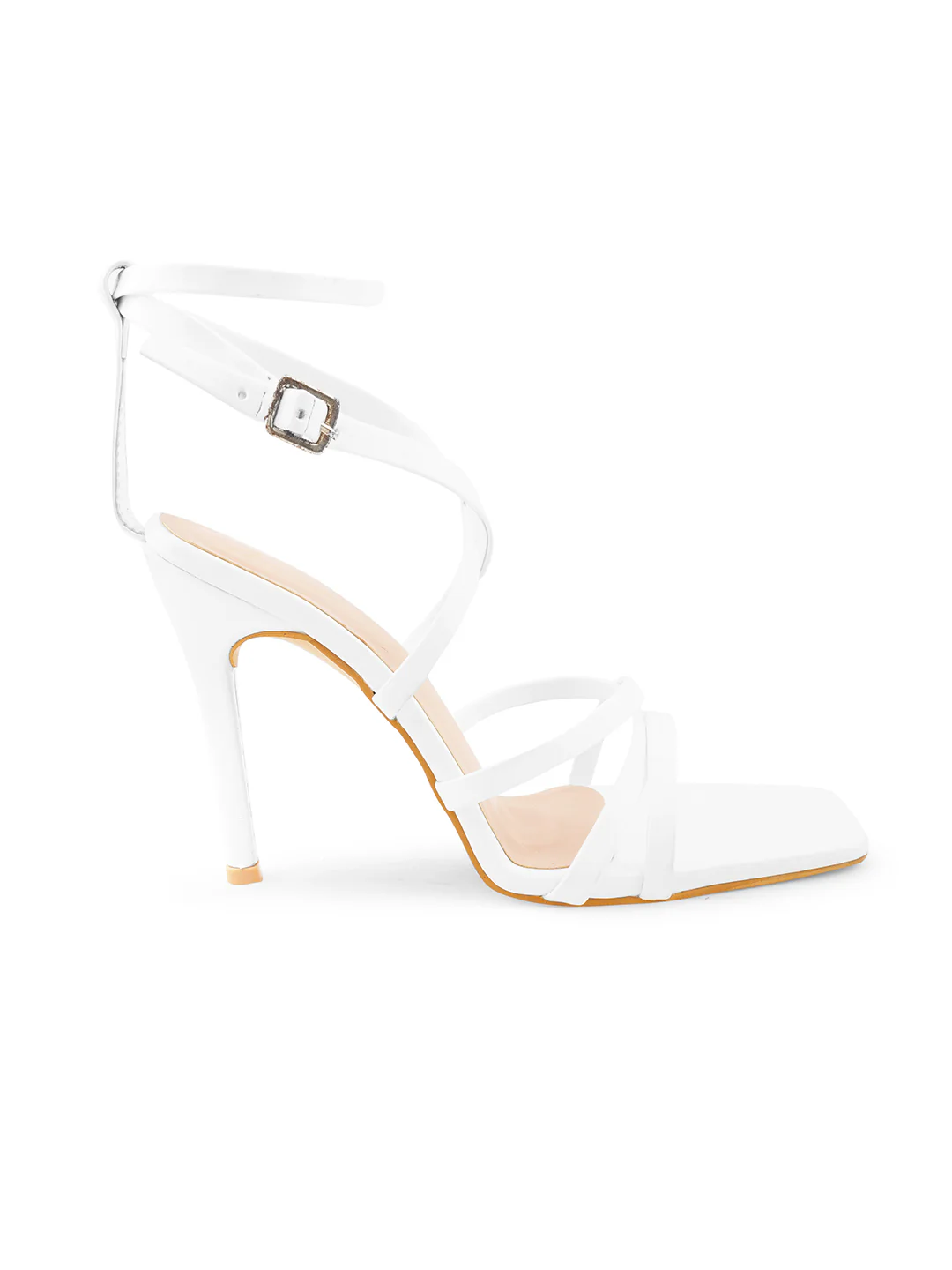 Criss-Cross Stiletto Heeled Sandals - Image 17