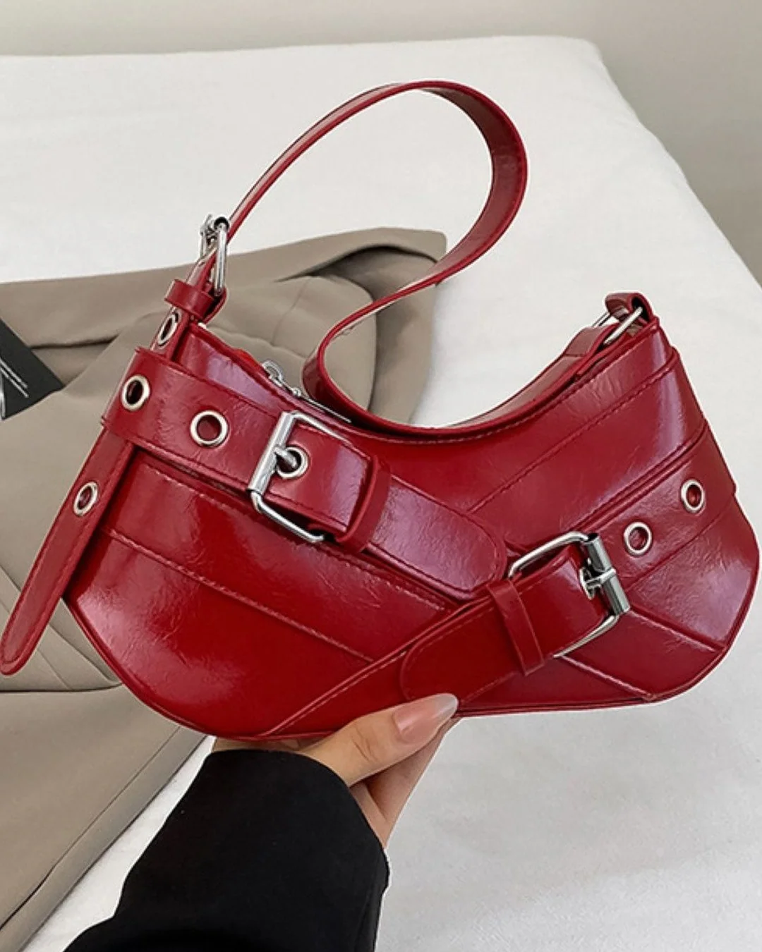 Moto-Chic Shoulder Bag - Image 4